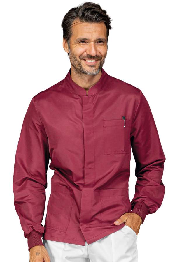 CASACCA CORFU' POLSI IN MAGLIA BORDEAUX 65% POLYESTER 35% C