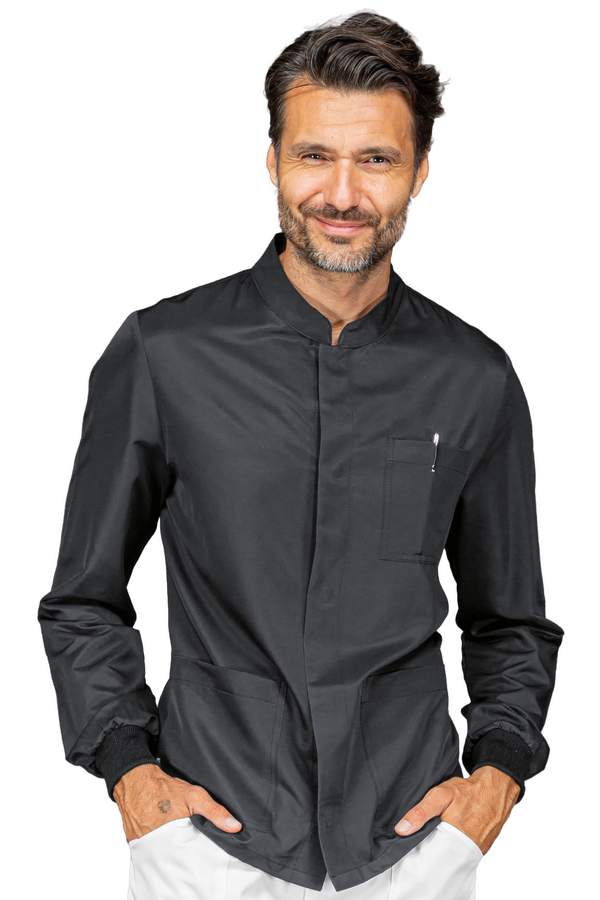 CASACCA CORFU' SUPERDRY POLSO IN MAGLIA NERO 100% POLYESTER