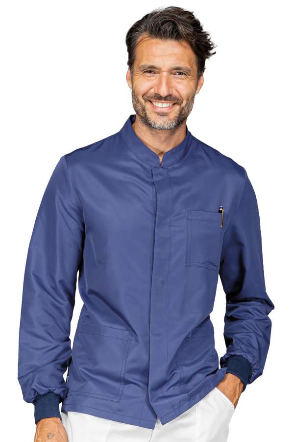 CASACCA CORFU' SUPERDRY POLSO IN MAGLIA BLU 100% POLYESTER