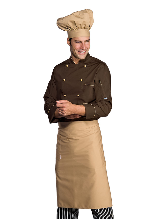 GIACCA CUOCO EXTRALIGHT CACAO+BISCOTTO 65% POLYESTER 35% CO