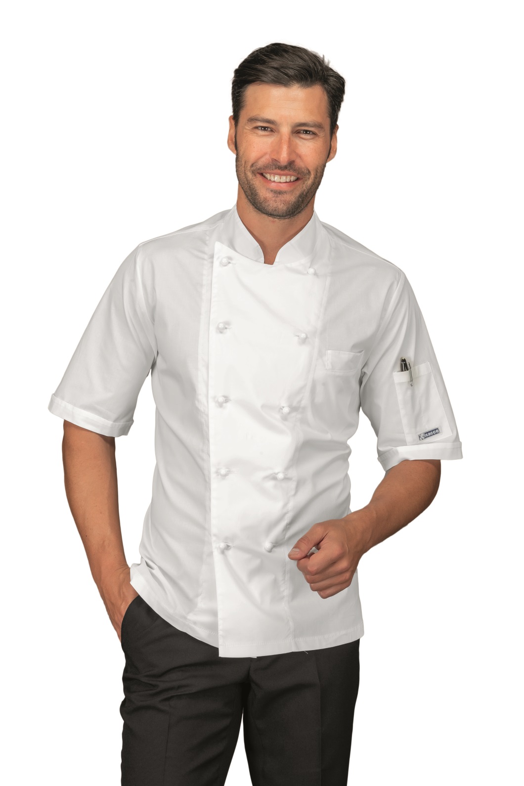 GIACCA ALABAMA SLIM M/M SATIN BIANCO 100% COTTON SATIN NO