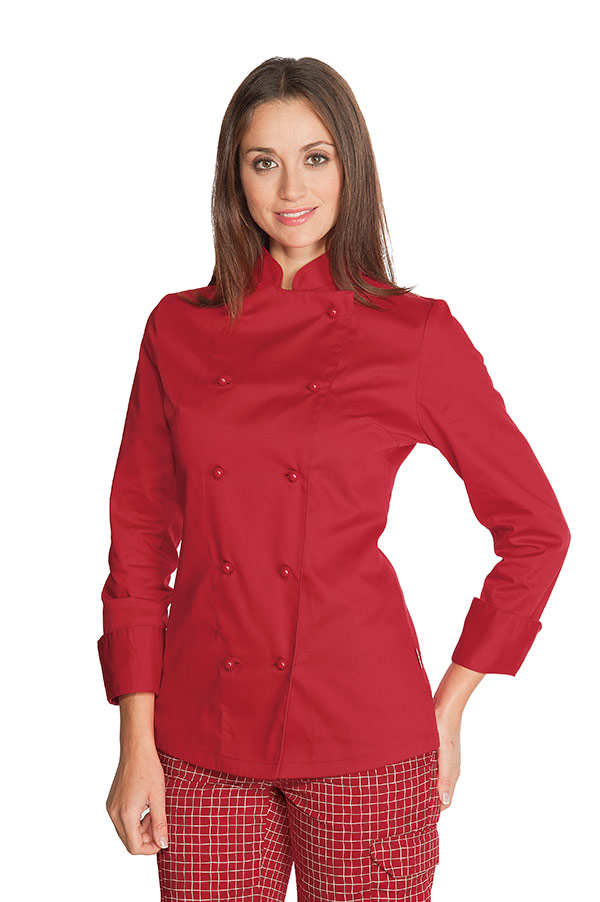 GIACCA RED LADY 65% POLYESTER 35% COTTON