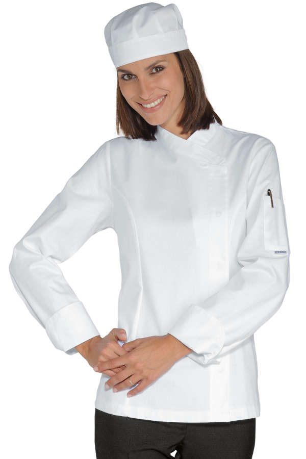 GIACCA LADY SNAPS BIANCO 100 % COTTON