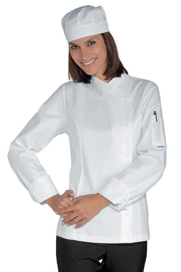 GIACCA LADY SNAPS EXTRALIGHT SUPER STRETCH BIANCO 97% COTTON