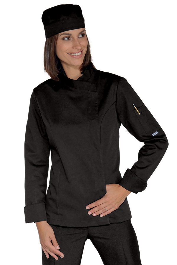 GIACCA LADY SNAPS EXTRALIGHT SUPER STRETCH NERO 97% COTTON