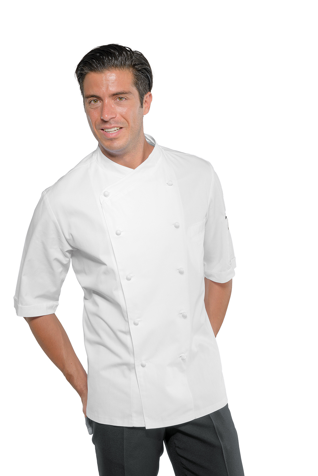 GIACCA PANAMA SLIM MEZZA MANICA BIANCO 100 % COTTON