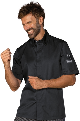 GIACCA CUOCO CHICAGO NERO M/M TG 3XL 65% POLYESTER 35% COTTON