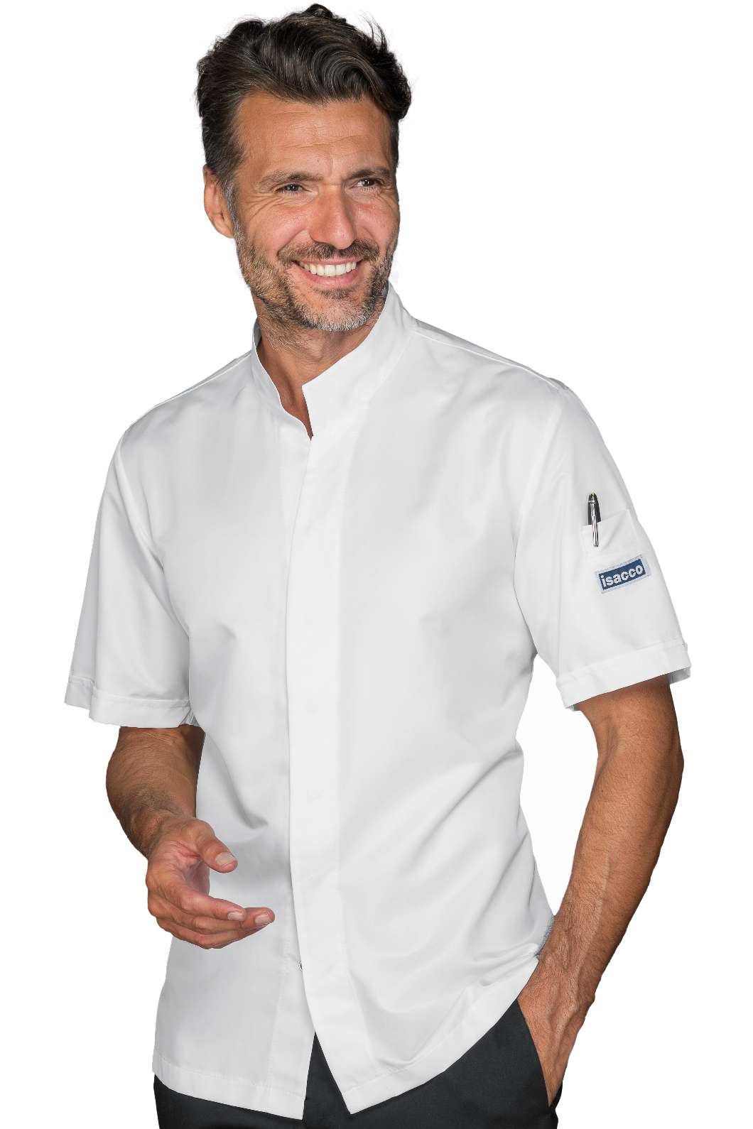 GIACCA CUOCO SINCLER SUPERDRY MEZZA MANICA BIANCO