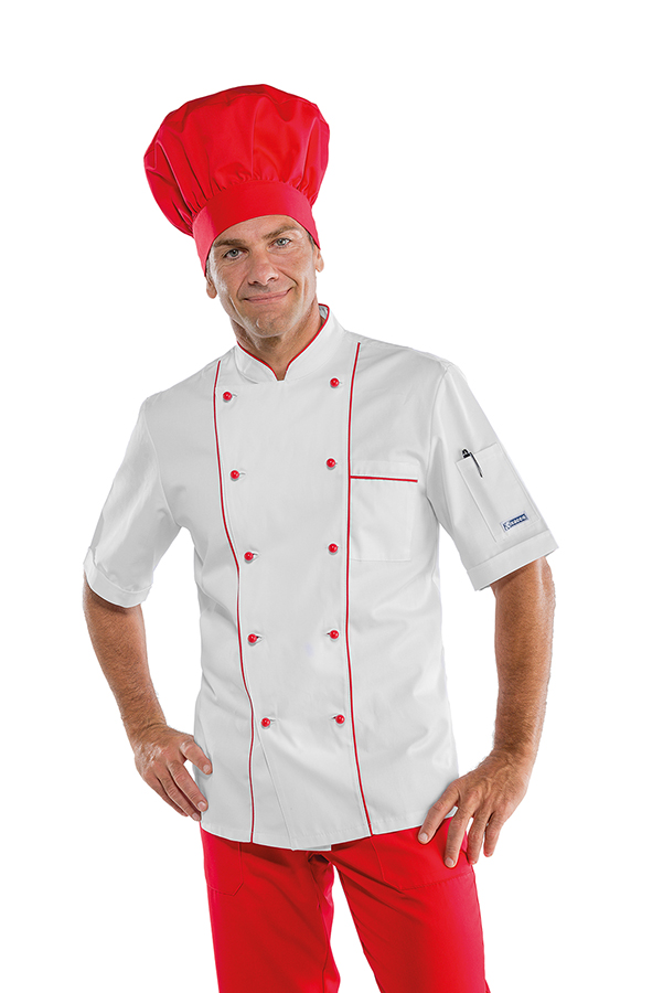 GIACCA CUOCO RED CHEF MEZZA MANICA 100 % COTTON