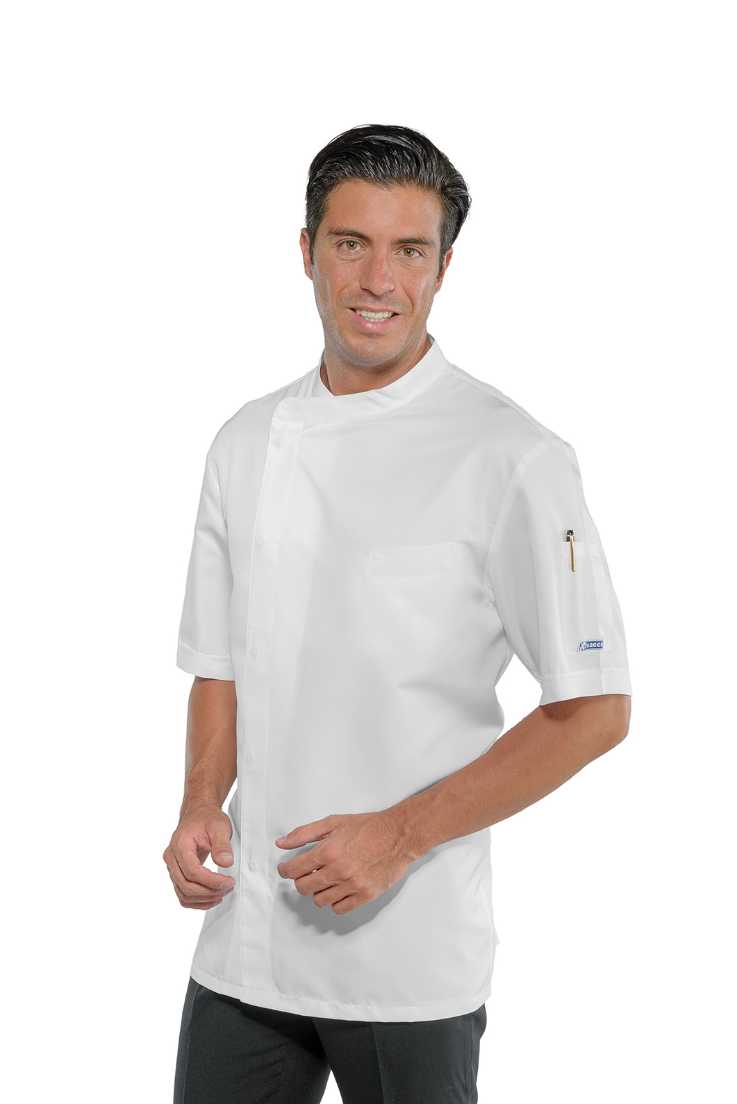 GIACCA CUOCO BILBAO MEZZA MANICA BIANCO 100 % COTTON