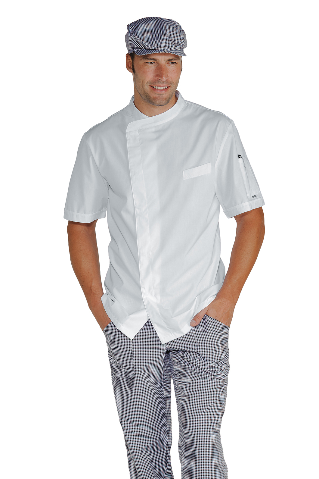 GIACCA CUOCO BILBAO EXTRA LIGHT MEZZA MANICA BIANCO 65% POLY