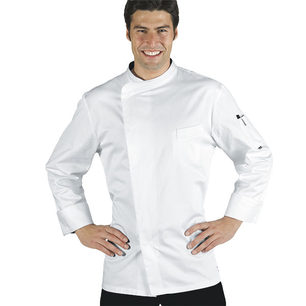 GIACCA CUOCO PRETORIA EXTRA LIGHT BIANCO 65% POLYESTER 35%