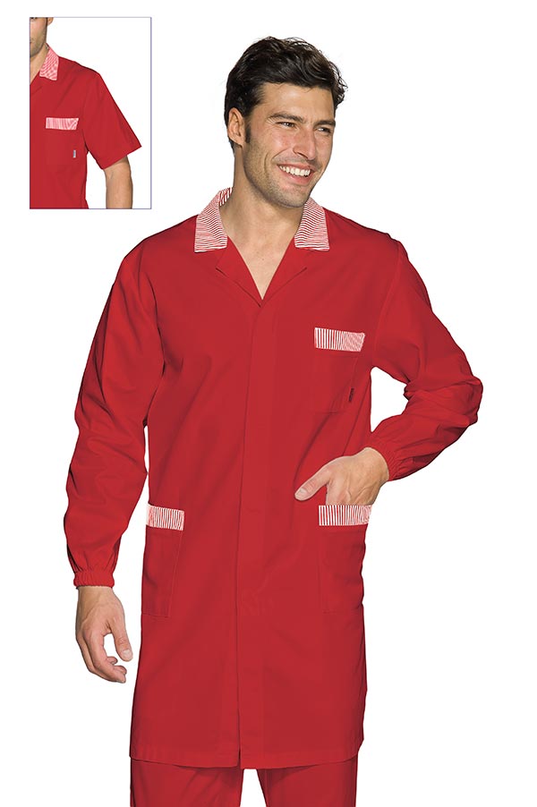 CAMICE TORONTO M/M ROSSO+R.ROSSO 65% POLYESTER 35% COTTON