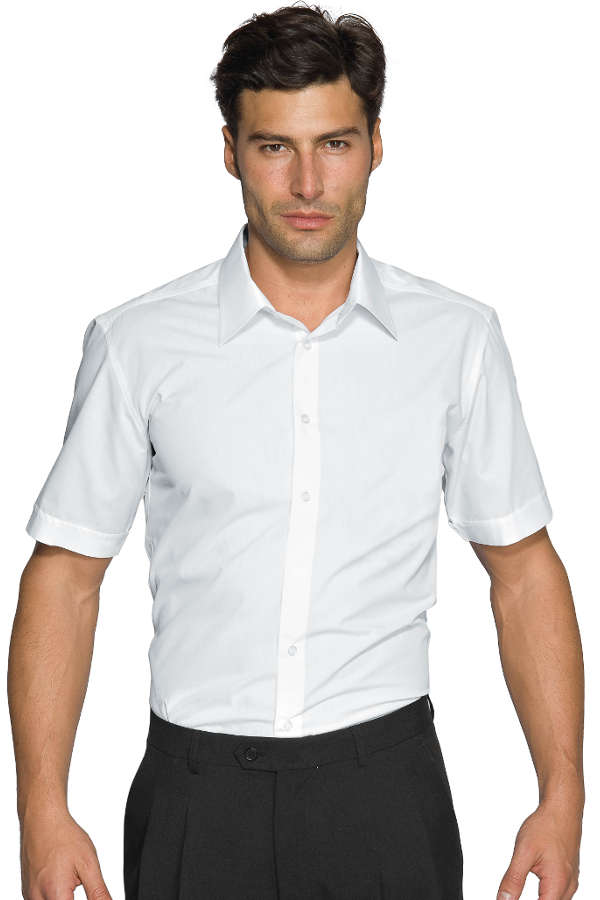 CAMICIA UOMO CARTAGENA SLIM STRETCH M/M BIANCO 97% COTTON 3