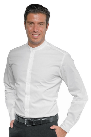 CAMICIA DETROIT UNISEX STRETCH BIANCO TG 3XL 97% COTTON 3% SPANDEX