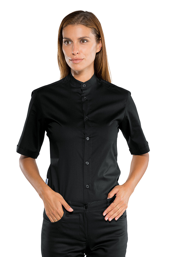 CAMICIA DETROIT UNISEX STRETCH NERO M/M 97% COTTON 3% SPAND