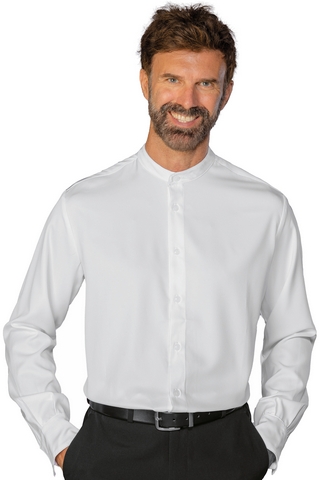 CAMICIA DETROIT UNISEX TECNOSTRETCH BIANCO 96% POLYESTER 4% SPANDEX