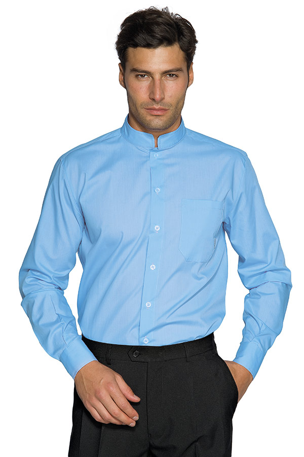 CAMICIA UNISEX DUBLINO AZZURRO 65% POLYESTER 35% COTTON