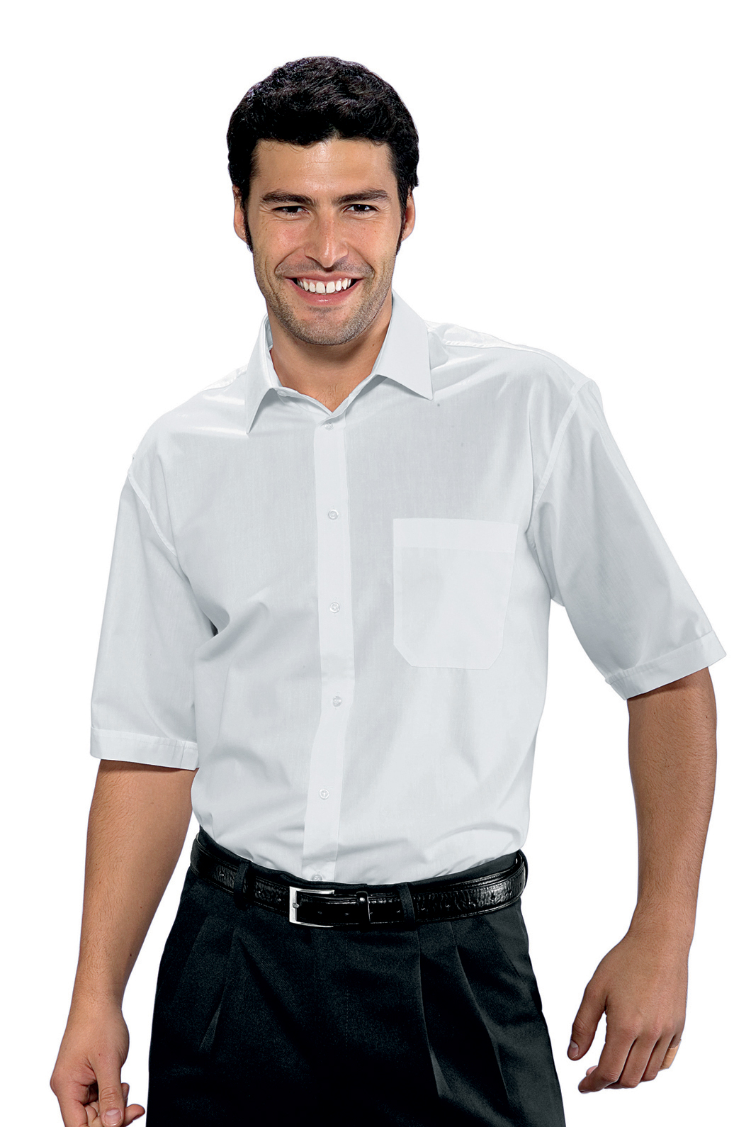 CAMICIA ISACCO UOMO M/M BIANCO 3XL 65% POLYESTER 35% COTTON