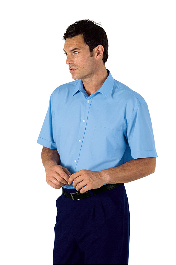 CAMICIA UNISEX M/M AZZURRO 65% POLYESTER 35% COTTON