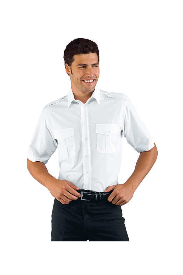 CAMICIA PILOTA M/M BIANCO 65% POLYESTER 35% COTTON