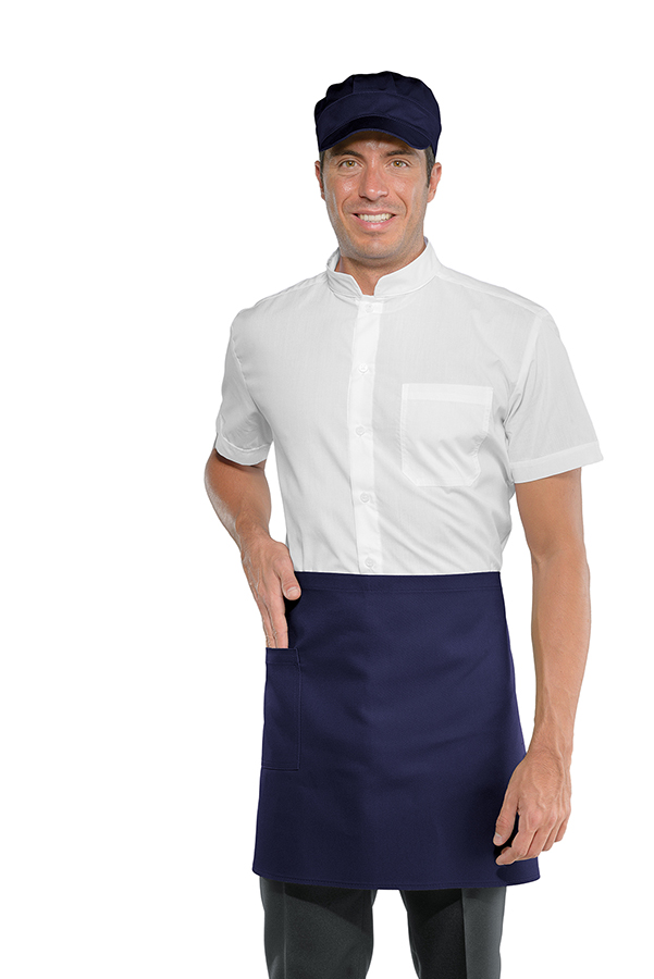 GREMBIULE VITA CM 70X46 C/TASCA BLU 65% POLYESTER 35% COTTO