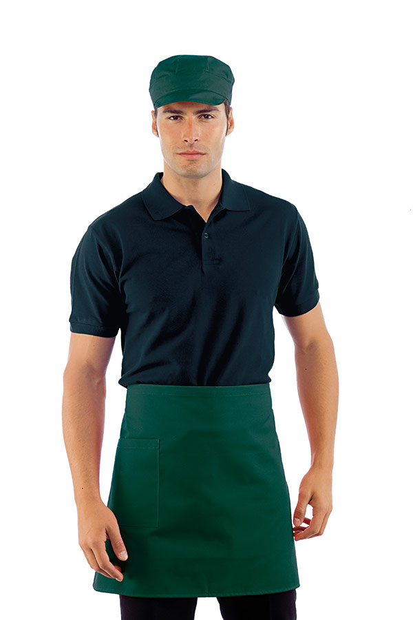 GREMBIULE VITA CM 70X46 C/TASCA VERDONE 65% POLYESTER 35% C