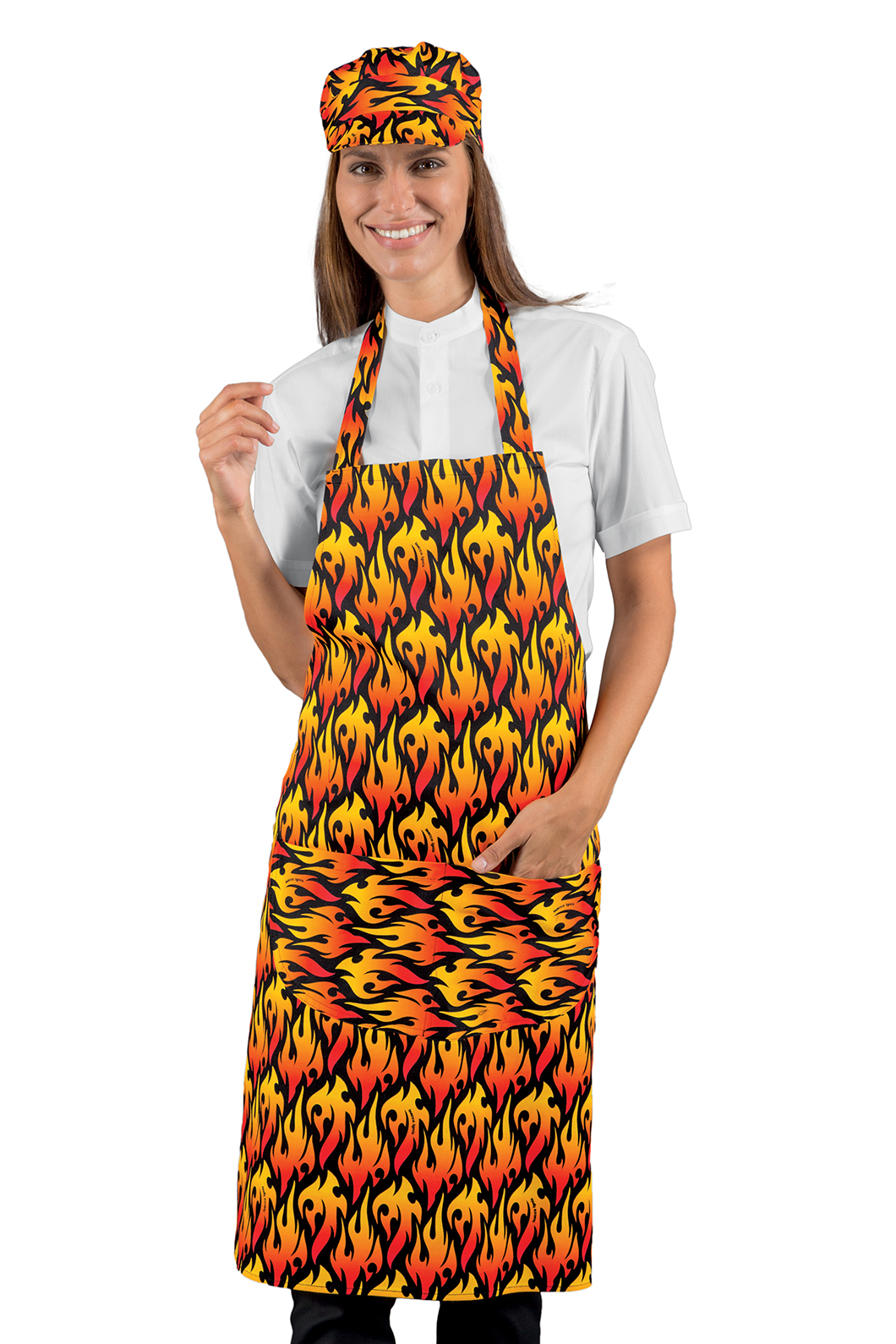 GREMBIULE PETTORINA IGNIS 100 % COTTON