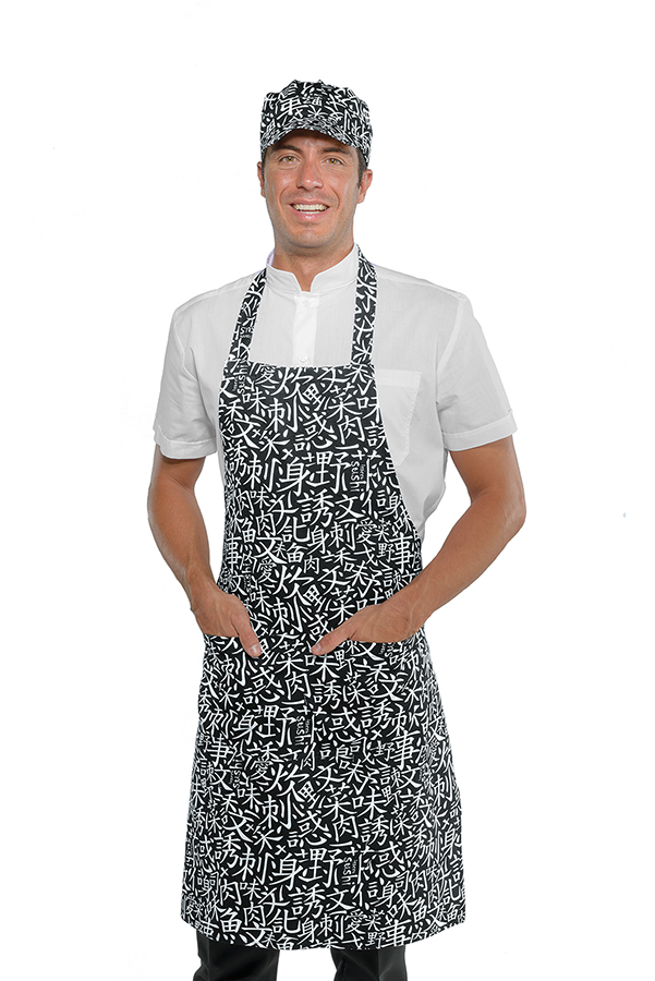 GREMBIULE PETTORINA 70X90 SUSHI 01 100 % COTTON