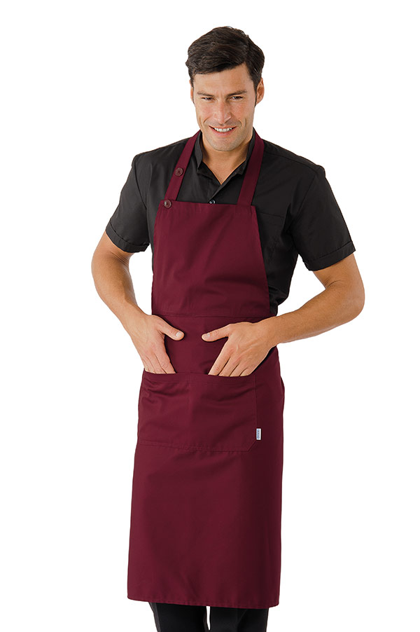 GREMBIULE DAYTONA CM 95X95 BORDEAUX 65% POLYESTER 35% COTTO