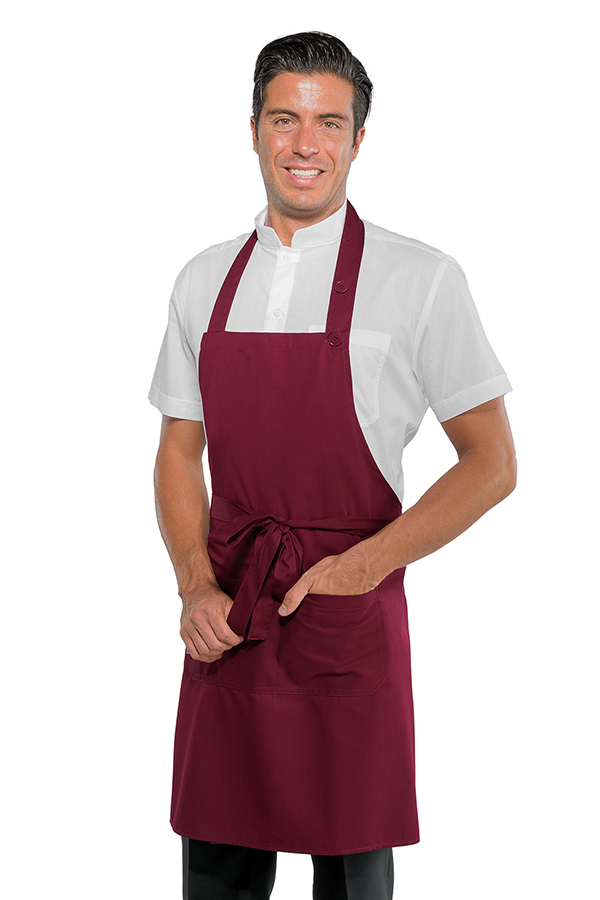 GREMBIULE RODI BORDEAUX 65% POLYESTER 35% COTTON