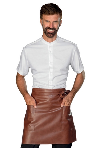 GREMBIULE CARDIFF SIMILPELLE CUOIO 100 % POLYESTER