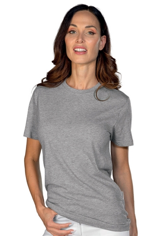 T-SHIRT GIROCOLLO MEZZA MANICA GRIGIO 100 % COTTON