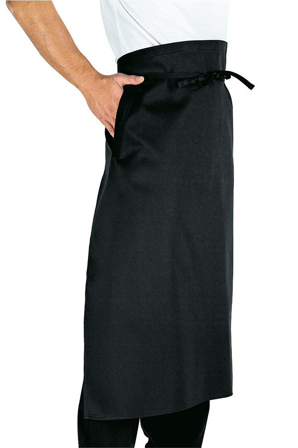 GREMBIULE FRANCESE CM100X90 NERO 65% POLYESTER 35% COTTON