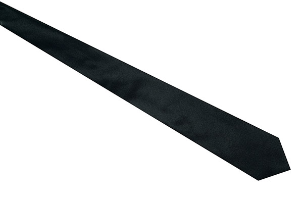 CRAVATTA NERO 100 % POLYESTER