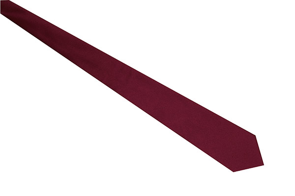 CRAVATTA BORDEAUX 100 % POLYESTER